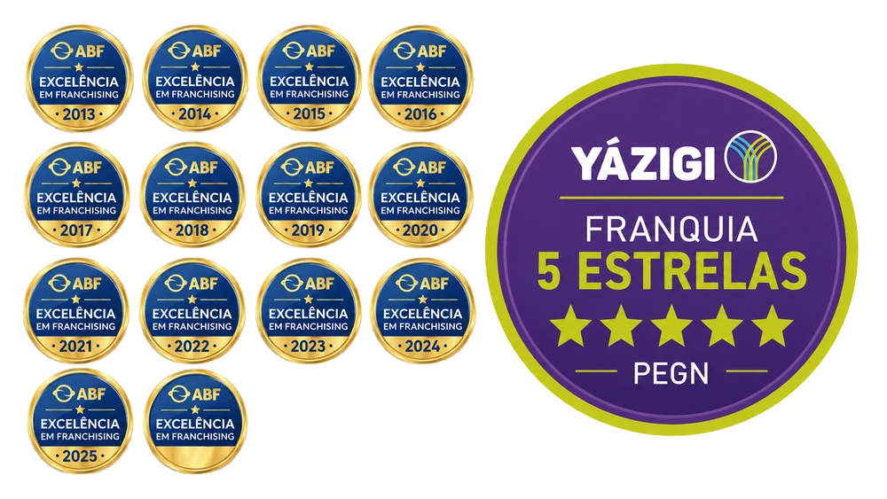 Selos de excelência e reconhecimentos conquistados pelo Yázigi